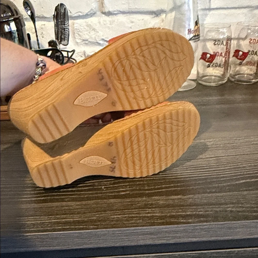 Born Women's Orange Woven Sandals - Picture 6 of 7
